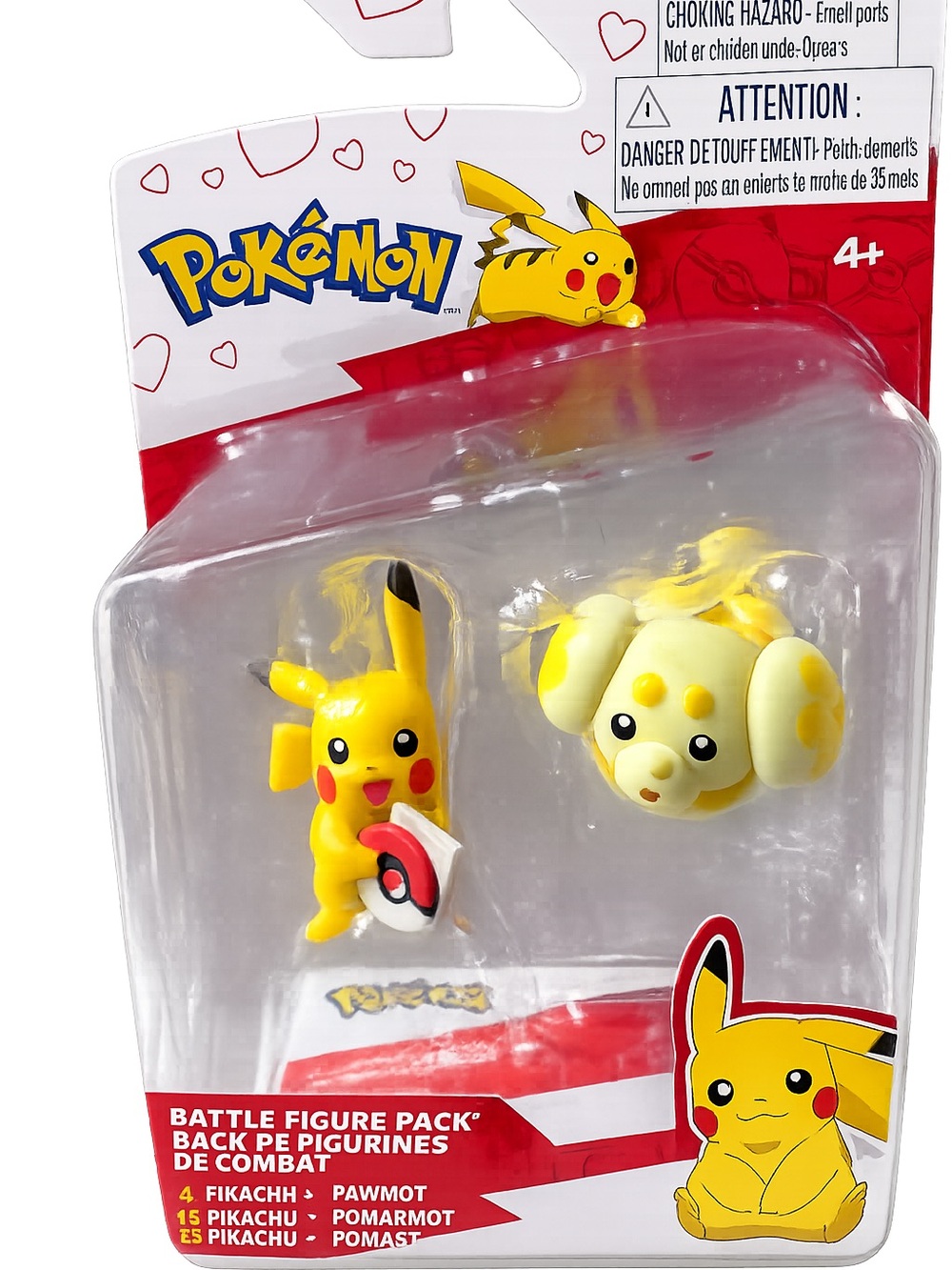 Pokémon Pikachu & Fidough Battle Figure Pack NWT Sealed